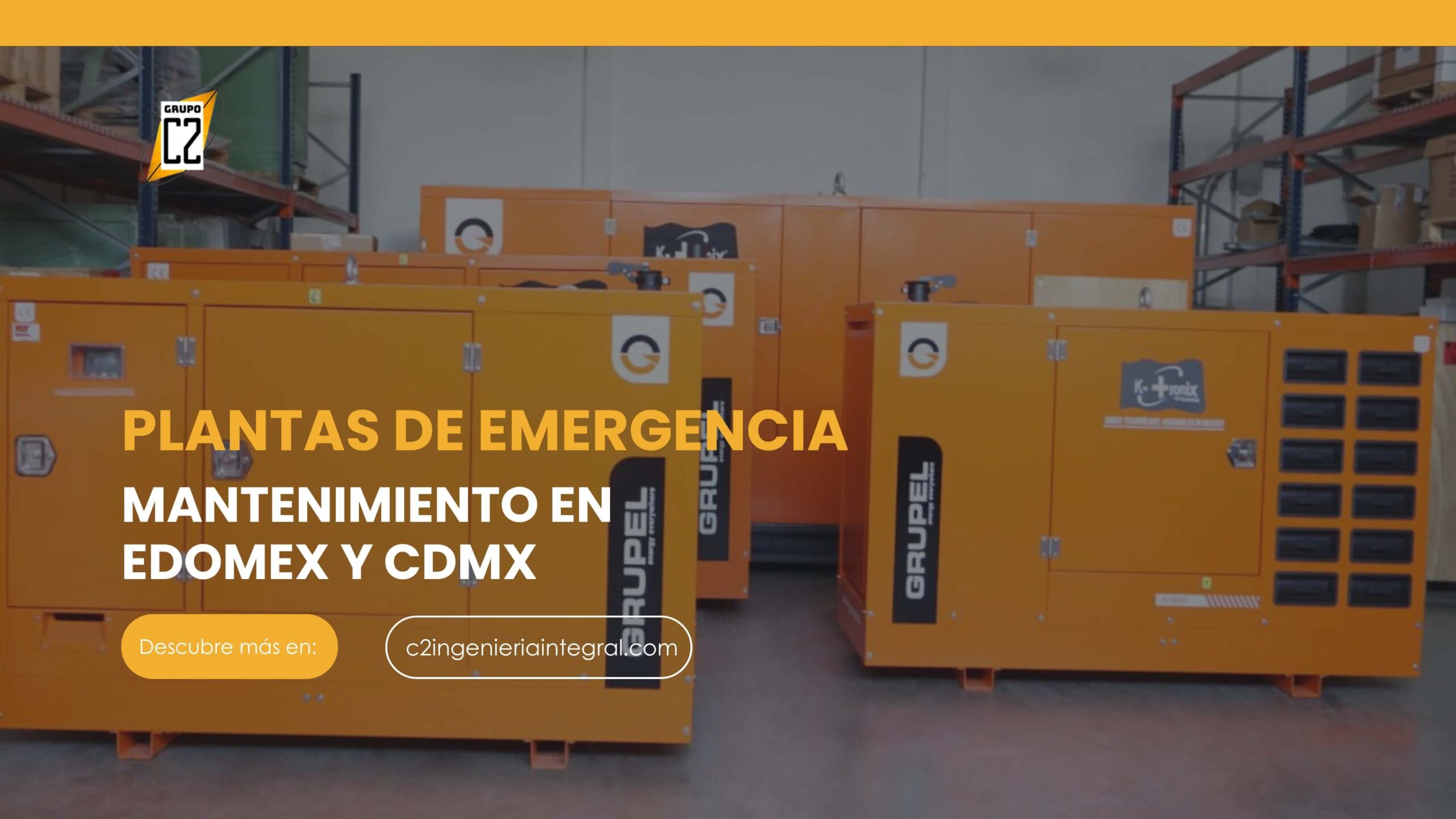 Plantas de emergencia mantenimiento en Edomex y CDMX